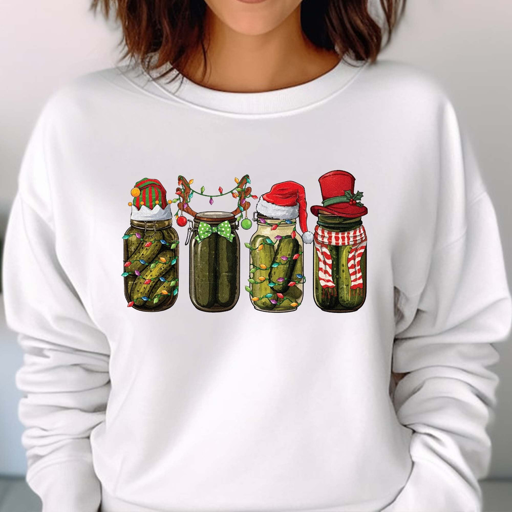 Canned Pickles Christmas Shirt, Homemade Pickle Jar , Pickle Lover, Canning Season, Homemade Pickles Gift Unisex T Shirt Sweatshirt Hoodie 3.jpg
