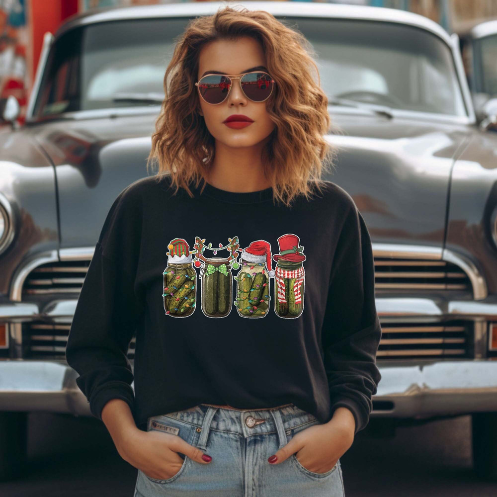 Canned Pickles Christmas Shirt, Homemade Pickle Jar , Pickle Lover, Canning Season, Homemade Pickles Gift Unisex T Shirt Sweatshirt Hoodie 5.jpg