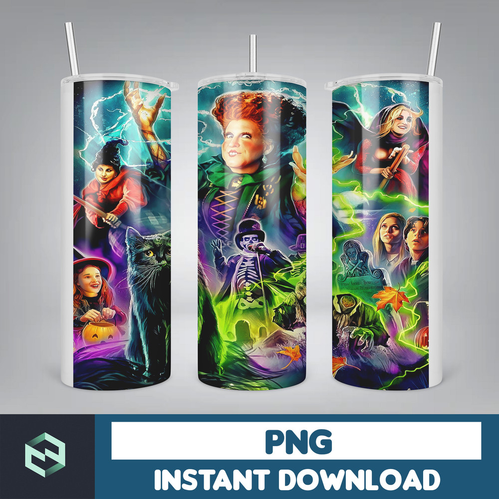 Hocus Pocus Tumbler Png, Halloween Tumbler 20oz Skinny Sublimation, Movie Digital Design (18).jpg