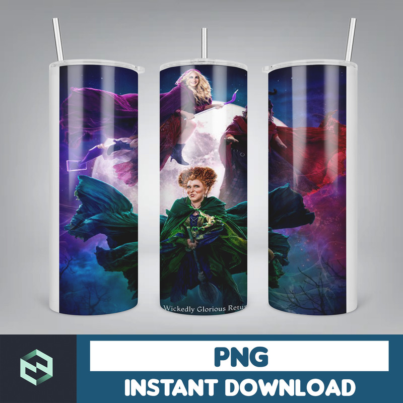Hocus Pocus Tumbler Png, Halloween Tumbler 20oz Skinny Sublimation, Movie Digital Design (8).jpg
