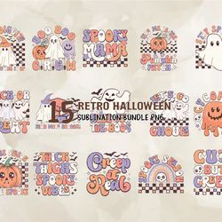 15 retro halloween bundle png, halloween svg, cute halloween, halloween, halloween png 129