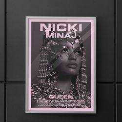 nicki minaj nicki minaj poster nicki minaj album poster queen album poster wall art.jpg