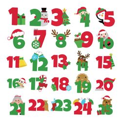 number bundle christmas svg, ornament svg, christmas ornament svg, merry christmas svg digital download