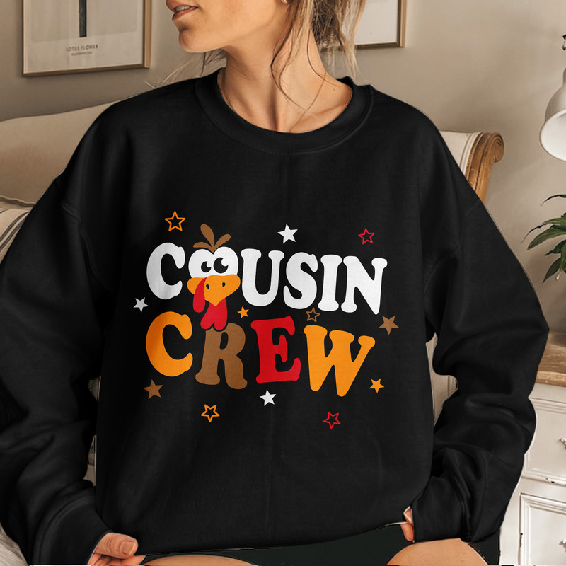 Cousin Crew Thanksgiving shirt, Family Thanksgiving Shirt, Matching Thanksgiving Shirt, Kids fall Gift Unisex T Shirt Sweatshirt Hoodie 4.jpg