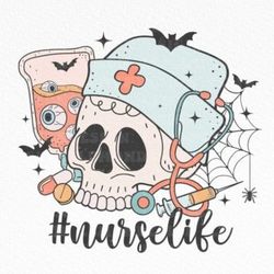 halloween nurse life png ,halloween png, cute halloween, cute halloween svg,funny halloween 05