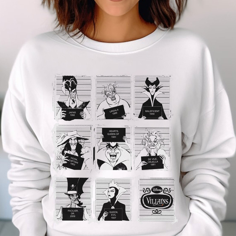 Disney Funny Villain, Retro 90s Disney Villains Comfort Colors, Bad Witches Club, Disney Friends Unisex T Shirt Sweatshirt Hoodie 3.jpg