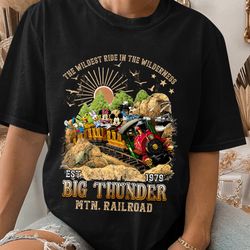 disney big thunder mountain railroad tee, mickey friends disneyland, vintage disney