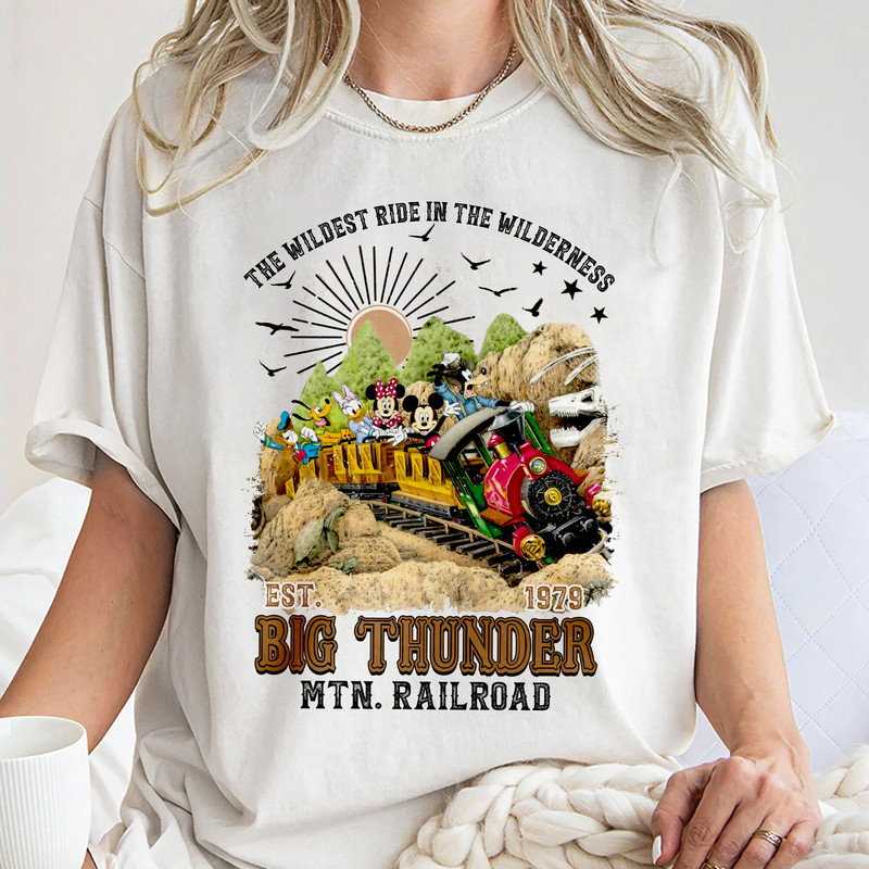Disney Big Thunder mountain railroad Tee, Mickey & friends Disneyland, Vintage Disney trip Unisex T Shirt Sweatshirt Hoodie 2.jpg