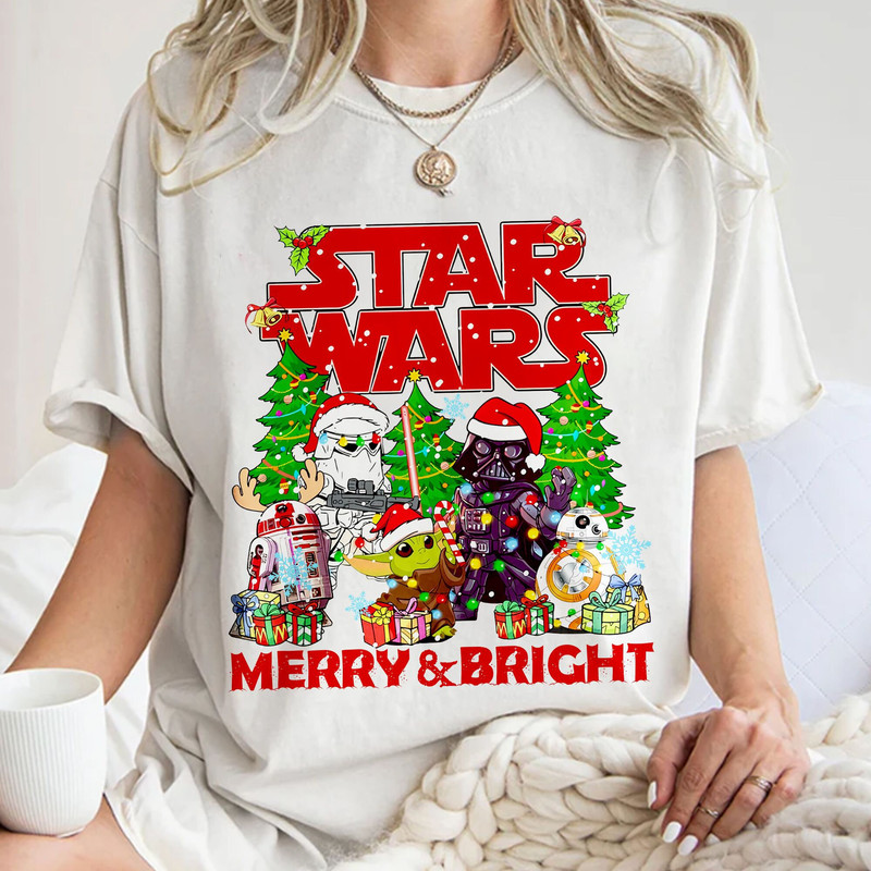 Disney Star Wars Christmas,Baby Yoda Christmas, Darth Vader Christmas, Disney Christmas Gift Unisex T Shirt Sweatshirt Hoodie 1.jpg