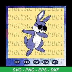 dabbing bunny svg, easter svg, for boy easters svg, bunny svg, easter day svg, files for silhouette, files for cricut, svg, dxf, eps, png instant download