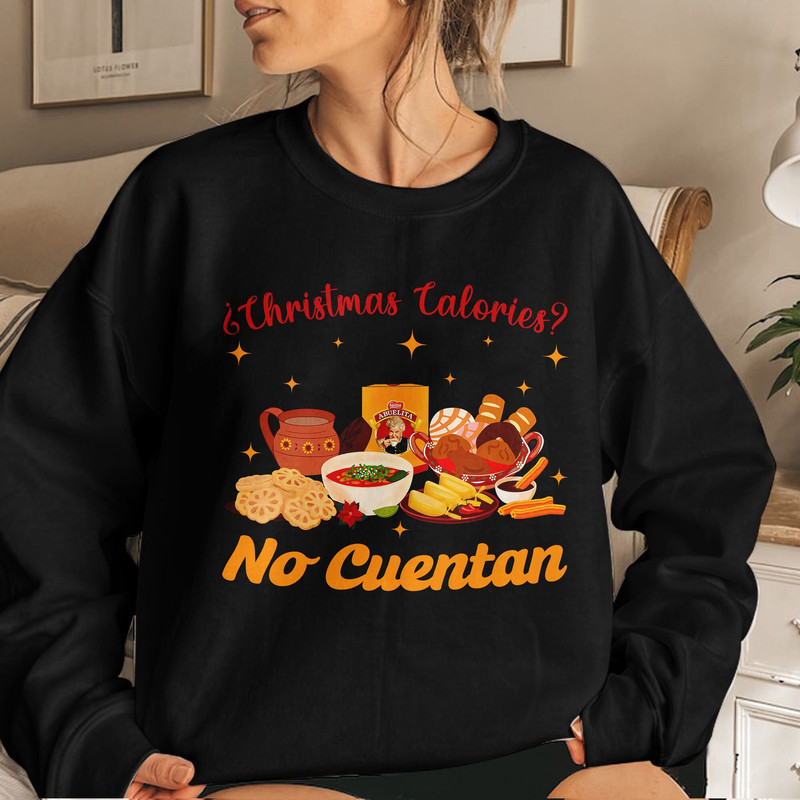 Feliz Navidad Shirt, Felices Fiestas Shirt, Mexican Christmas sweatshirt, Concha sweatshirt, Tamale Unisex T Shirt Sweatshirt Hoodie 4.jpg