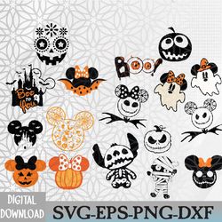 halloween disney svg, 30 designs, bundle disney, mickey minnie svg, pumpkin svg, halloween bundle svg, svg for cricut, s
