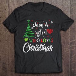 just a girl who loves coffee christmas shirt