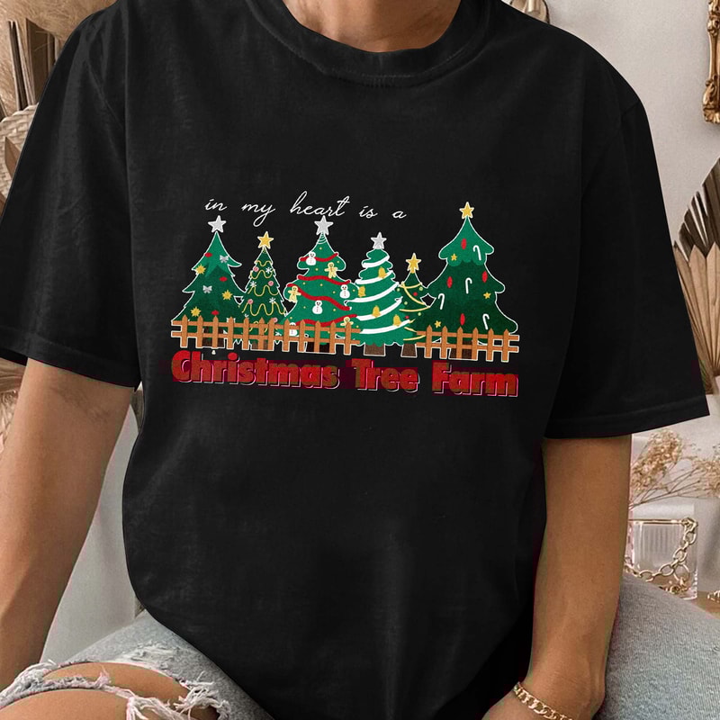 My heart is a Christmas tree farm 1989, Christmas Tree Farm TS shirt, Texas Gift Unisex T Shirt Sweatshirt Hoodie 4.jpg