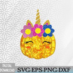 cute unicorn pumpkin halloween thanksgiving svg, lovely unicorn svg, halloween pumpkin shirt for kids girls women, cute