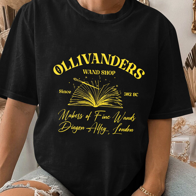 Ollivanders Wand Shop Shirt, Wizard Book Shop, Wizard Shirt, Book Nerd Shirt, Gift on Birthday, Christmas Unisex T Shirt Sweatshirt Hoodie 3.jpg