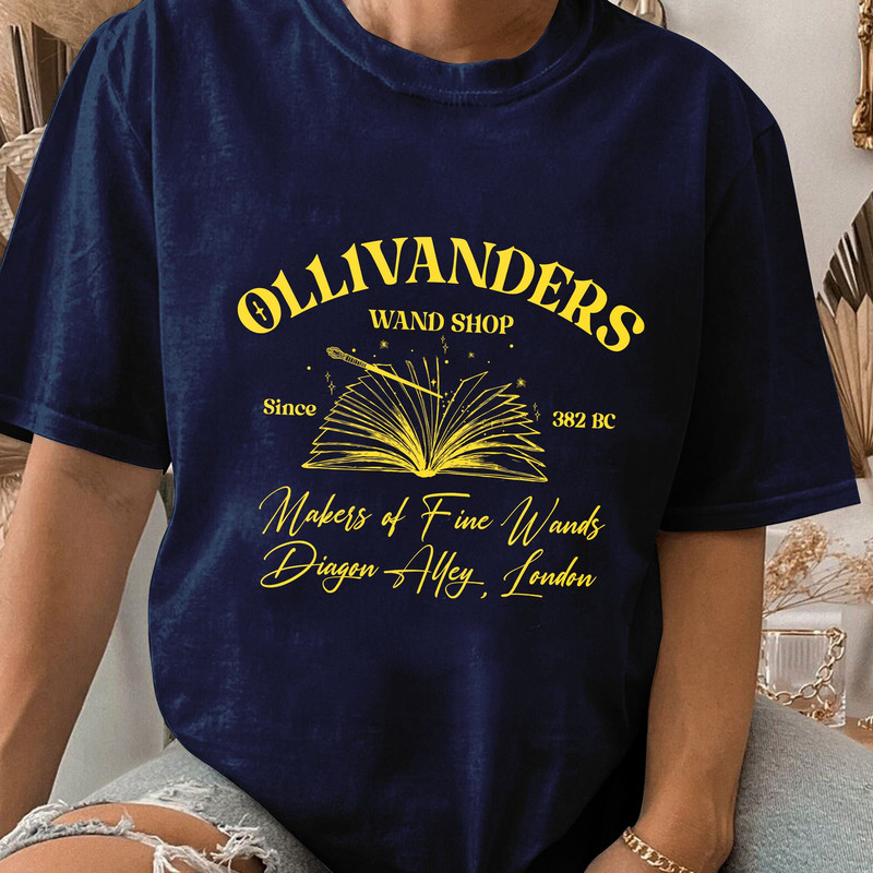 Ollivanders Wand Shop Shirt, Wizard Book Shop, Wizard Shirt, Book Nerd Shirt, Gift on Birthday, Christmas Unisex T Shirt Sweatshirt Hoodie 6.jpg