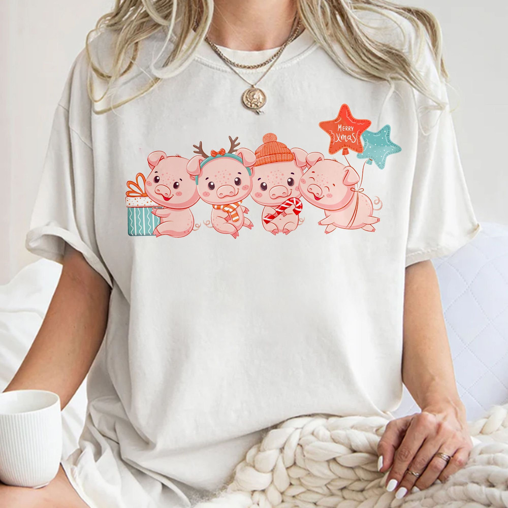 Pig Christmas Sweatshirt, Funny Christmas Shirt, Pig Christmas, Christmas Holiday New Year Shirts, Xmas Unisex T Shirt Sweatshirt Hoodie 1.jpg