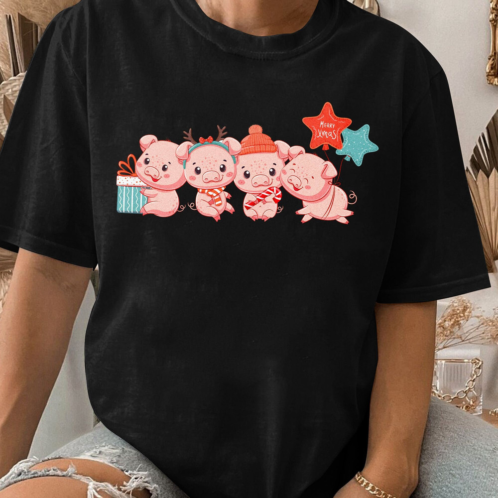 Pig Christmas Sweatshirt, Funny Christmas Shirt, Pig Christmas, Christmas Holiday New Year Shirts, Xmas Unisex T Shirt Sweatshirt Hoodie 3.jpg