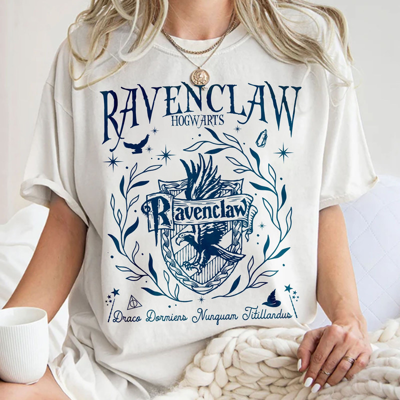 Ravenclaw Vintage Hogwarts House Sweatshirts, Wizard World Sweatshirt, Magic World Shirt, HP Fan Gift Unisex T Shirt Sweatshirt Hoodie 1.jpg