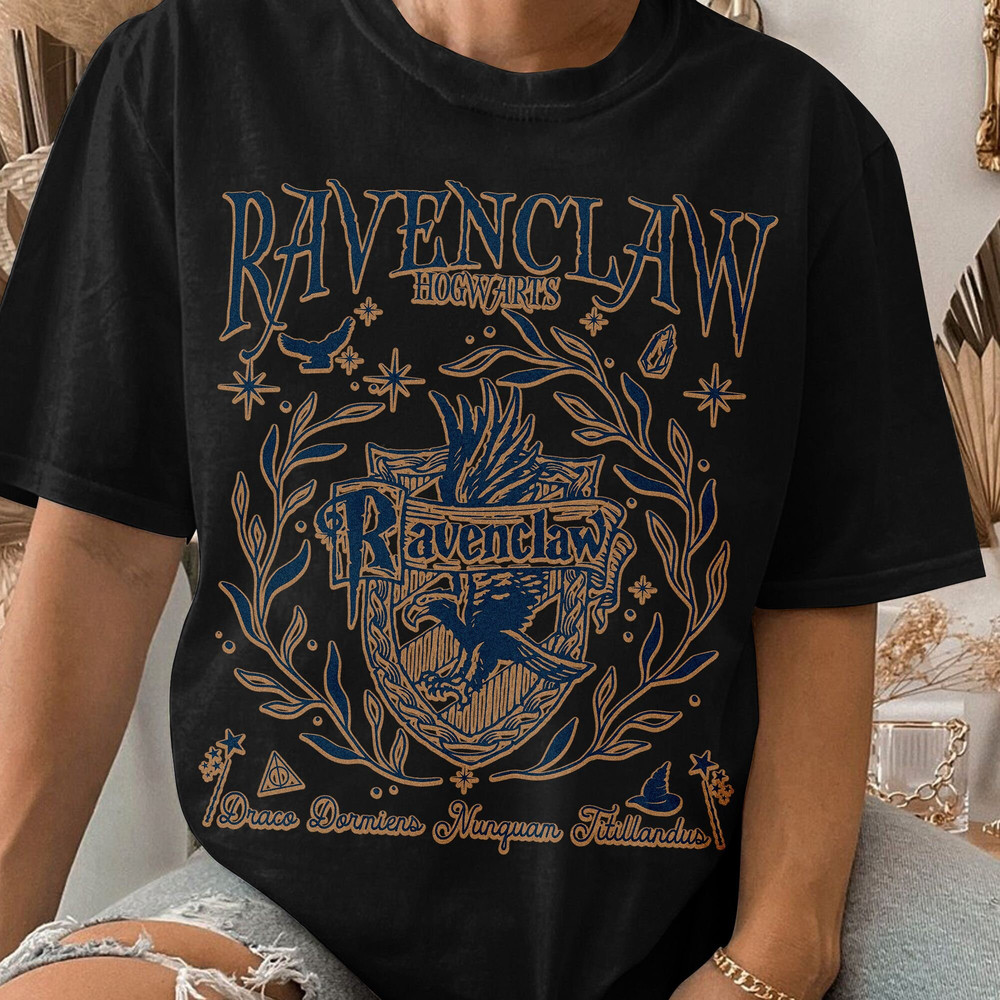 Ravenclaw Vintage Hogwarts House Sweatshirts, Wizard World Sweatshirt, Magic World Shirt, HP Fan Gift Unisex T Shirt Sweatshirt Hoodie 3.jpg