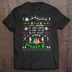 look what you did you little jerk christmas tee shirt