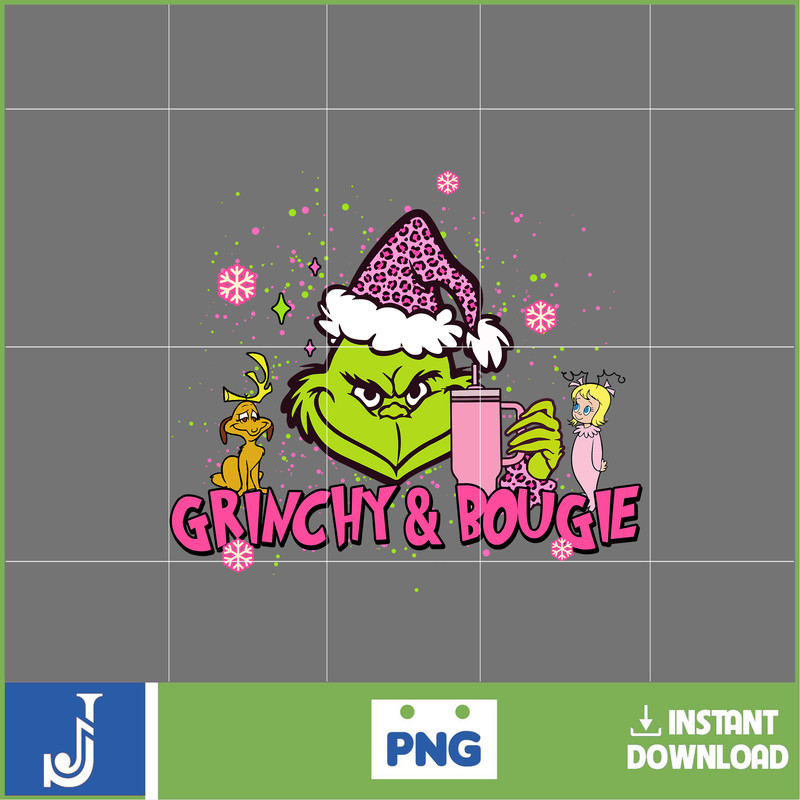 Pink Christmas Png, Santa Claus png, Christmas Movie Png, Xmas Sublimation, Stanley Bougie Christmas Png, Christmas Vibes png File (9).jpg