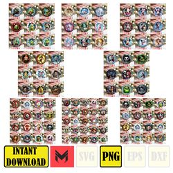 150 files 3d christmas break through ornament sublimation png, instant digital download, christmas round ornament png