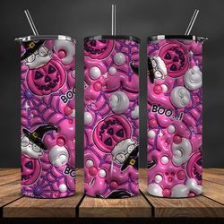 3d tumbler wrap , spooky seamless tumbler wrap,halloween tumbler , halloween png 30