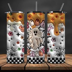 3d tumbler wrap , spooky seamless tumbler wrap,halloween tumbler , halloween png 31