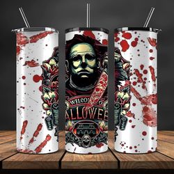 halloween tumbler wrap ,halloween tumbler png, halloween png,halloween gifts,movies halloween 23