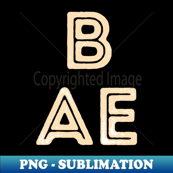 Rustic Capital Letters Word BAE in Cream - Exclusive Sublima - Inspire ...