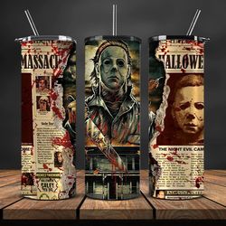 halloween tumbler wrap ,halloween tumbler png, halloween png,halloween gifts,movies halloween  61