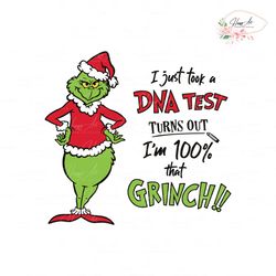 I Just Took a DNA Test Im 100 That Grinch SVG Design File