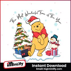 wonderful time of the year winnie the pooh png file