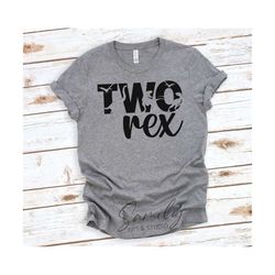 two rex svg, two rex birthday svg, two t rex svg, two saurus svg, birthday dinosaur svg, cut file for cricut and silhouette