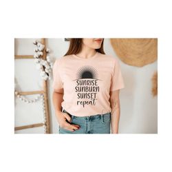 Sunrise Sunburn Sunset Repeat Svg, Sun svg, Beach Quote Svg, Beach Life Svg, Vacation Svg, Medical Svg, Cut File For Cricut and Silhouette
