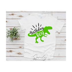 dinosaur birthday boy svg, t-rex birthday svg, boys t rex party svg, cut file for cricut and silhouette