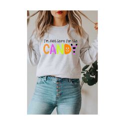 i’m just here for the candy svg, halloween svg, trick or treat svg, candy bag svg, halloween candy svg, cut file for cricut and silhouette