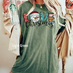 love snowman t-shirt, christmas snowman t-shirt, christmas t-shirt, holiday apparel, cute snowmanshirt, iprintasty chris