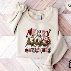merry christmas reindeer sweatshirt, reindeer sweatshirt, christmas family shirt, christmas shirt, merry christmas leopa