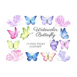 watercolor butterfly clipart, clipart butterfly vintage, modern butterfly clipart,  cute butterfly clipart, butterfly png files,