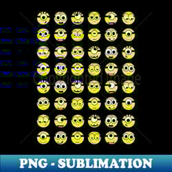 minions banana face emoji - creative sublimation png download - bring your designs to life
