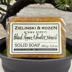 Solid soap with luffa ZIELINSKI & ROZEN "BLACK PEPPER & AMBER, NEROLI" 100G