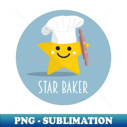 Cute Star Baker With Rolling Pin - High-quality Png Sublimation Download - Fashionable And Fearless