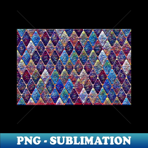 Diamondback Scale Pattern Multicoloured Diamond Scale Pattern - PNG Sublimation Digita - Inspire ...