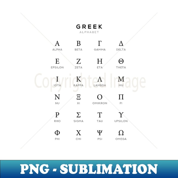 Greek Alphabet Chart - Greek Language Learning Chart - White | Inspire ...