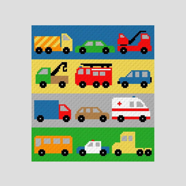 crochet-C2C-street-cars-graphgan-blanket-4