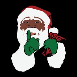 black santa christmas svg, xmas santa claus pajamas, santa claus gifts, christmas svg, pajamas svg, instant download