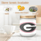 Georgia Bulldogs Candle, Soy Wax, Scented, Frosted Glass Candle Cup - Large Size.png